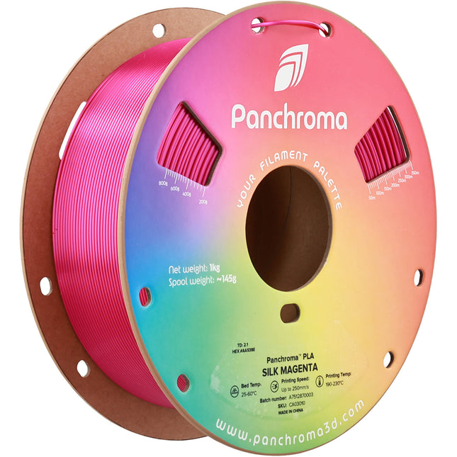 Polymaker Panchroma Silk PLA Filamento 1kg Diámetro 1.75mm Magenta Seda
