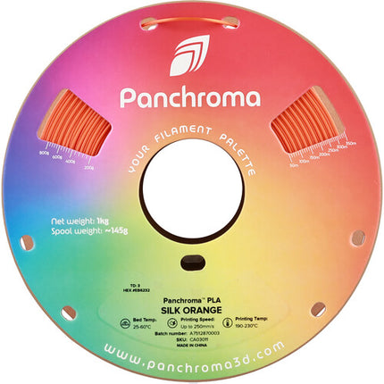 Polymaker Panchroma Silk Filamento PLA 1kg 1.75mm Naranja Seda