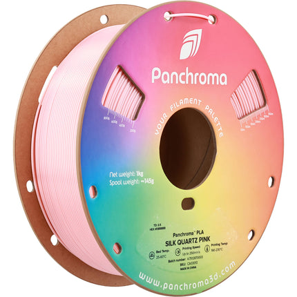 Polymaker Panchroma Silk Filamento PLA 1kg 1.75mm Color Rosa Cuarzo