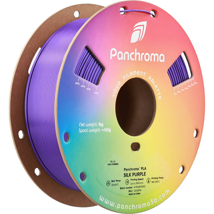 Polymaker Panchroma Silk PLA Filamento para Impresión 1kg 1.75mm Seda Púrpura