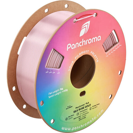 Polymaker Panchroma Silk PLA Filamento 1kg Diámetro 1.75mm Rosa Oro Seda