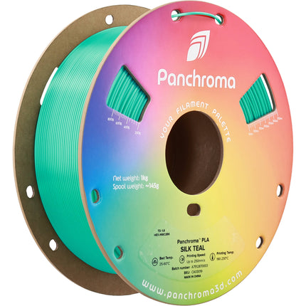 Polymaker Panchroma Silk PLA Filamento 1kg Diámetro 1.75mm Teal