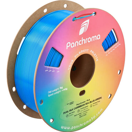 Polymaker Panchroma Filamento PLA Dual Silk 1kg Azul Verde 1.75mm