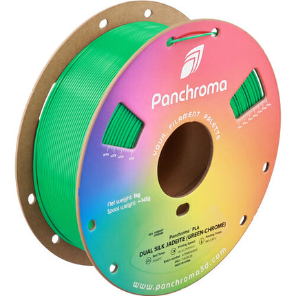 Polymaker Panchroma Filamento PLA Doble Seda 1kg Verde Jadeíta Cromo 1.75mm