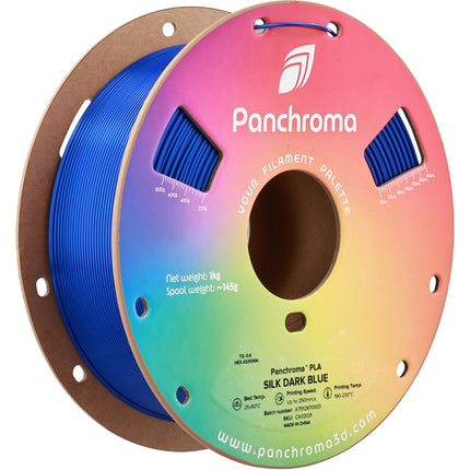 Polymaker Panchroma Silk PLA Filamento 1kg Azul Oscuro 1.75mm Diámetro 250mm/s Velocidad de Impresión