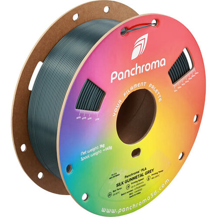 Polymaker Panchroma Silk PLA Filamento 1kg 1.75mm Gris Gunmetal