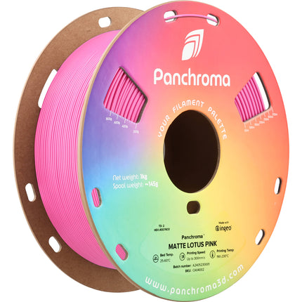 Polymaker Panchroma Matte PLA Filamento Rosa Lotus 1kg 1.75mm 300mm/s