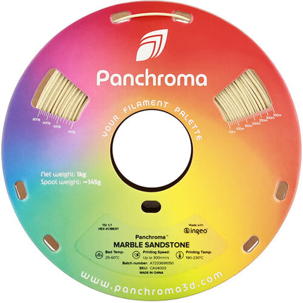 Polymaker Panchroma Marble PLA Filamento 1kg 1.75mm Térmico 374-446°F Sandstone