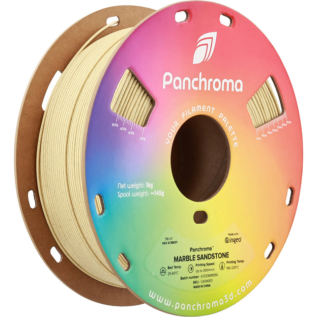 Polymaker Panchroma Marble PLA Filamento 1kg 1.75mm Térmico 374-446°F Sandstone