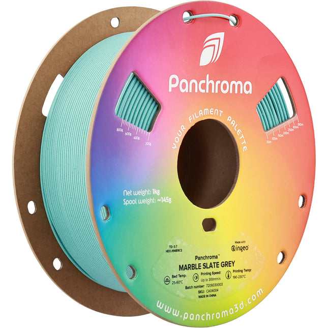 Polymaker Panchroma Marble PLA Filamento PLA Mármol 1kg 1.75mm Gris Pizarra