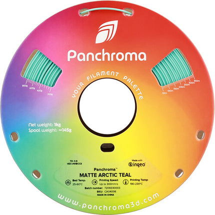 Polymaker Panchroma Matte PLA Filamento 1kg 1.75mm Arctic Teal