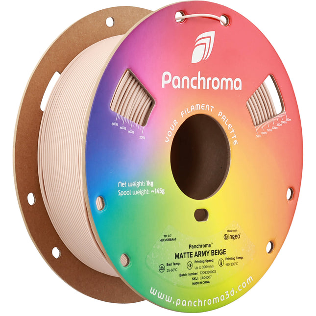Polymaker Panchroma Matte PLA Filamento 1kg 1.75mm Beige Army