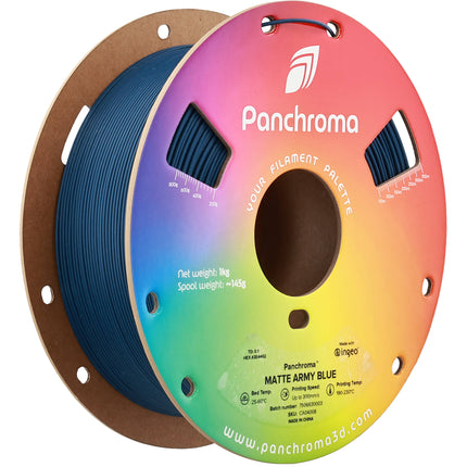 Polymaker Panchroma Matte PLA Filamento 1kg Diámetro 1.75mm Azul Ejército