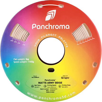 Polymaker Panchroma Matte PLA Filamento 1kg 1.75mm Beige Army