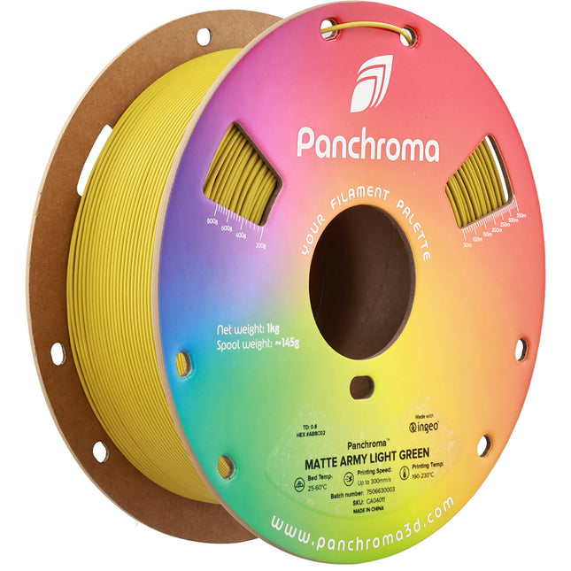 Polymaker Panchroma Matte PLA Filamento 1kg 1.75mm Verde Militar