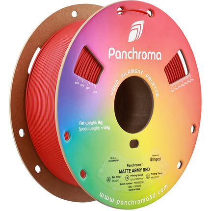 Polymaker Panchroma Filamento PLA Mate 1kg 1.75mm Army Red