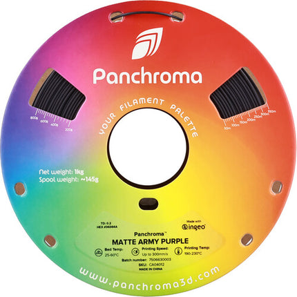 Polymaker Panchroma Matte PLA Filamento 1kg 1.75mm Army Purple