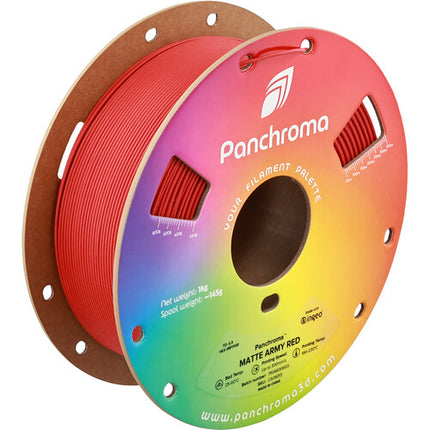 Polymaker Panchroma Filamento PLA Mate 1kg 1.75mm Army Red