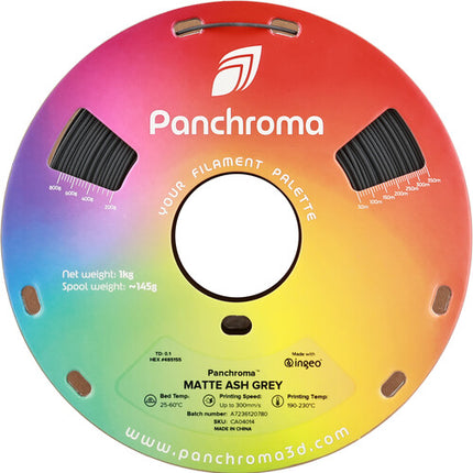 Polymaker Panchroma Filamento PLA Mate 1kg Gris Ceniza 1.75mm