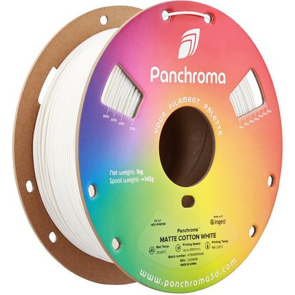 Polymaker Panchroma Filamento PLA Mate 1kg Blanco Algodón 1.75mm