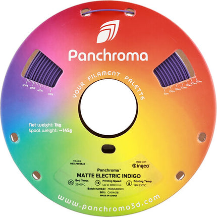 Polymaker Panchroma Filamento PLA Mate 1kg 1.75mm Indigo Eléctrico