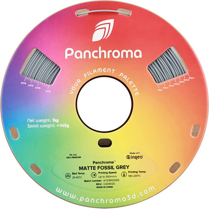 Polymaker Panchroma Matte PLA Filamento para impresión 1kg 1.75mm Gris Fossil