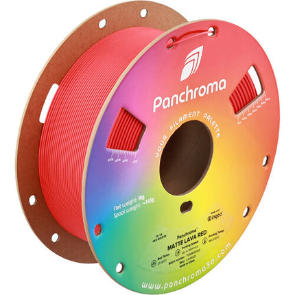 Filamento PLA Mate Polymaker Panchroma 1kg 1.75mm Lava Rojo