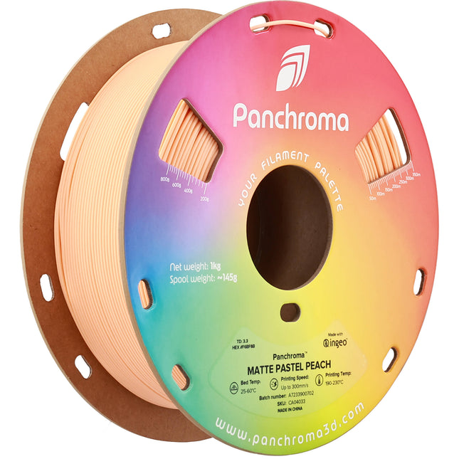 Polymaker Panchroma Matte PLA Filamento 1kg Diámetro 1.75mm Peach Pastel