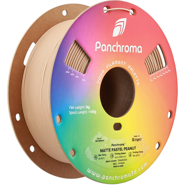 Polymaker Panchroma Filamento PLA Mate 1kg 1.75mm Pastel Peanut