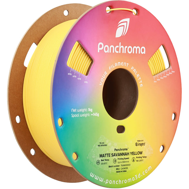 Polymaker Panchroma Matte PLA Filamento 1kg 1.75mm Amarillo Savannah