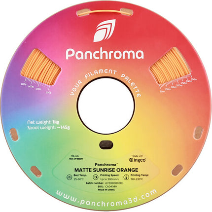 Polymaker Panchroma Filamento PLA Mate 1kg 1.75mm Sunrise Orange