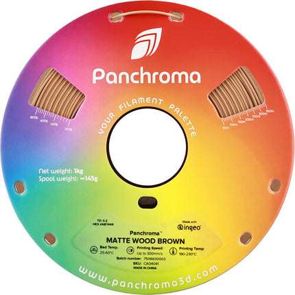 Polymaker Panchroma Filamento PLA Mate 1kg 1.75mm Marrón Madera