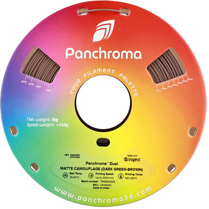 Polymaker Panchroma Filamento PLA Dual Mate 1kg 1.75mm Verde Oscuro Marrón