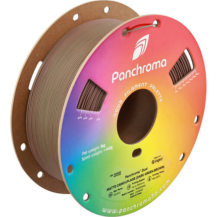 Polymaker Panchroma Filamento PLA Dual Mate 1kg 1.75mm Verde Oscuro Marrón