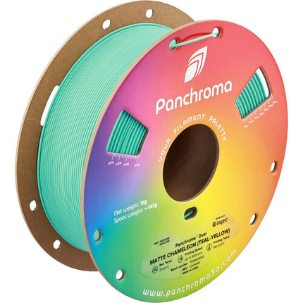 Polymaker Panchroma Filamento PLA Dual Mate 1kg 1.75mm Teal Amarillo