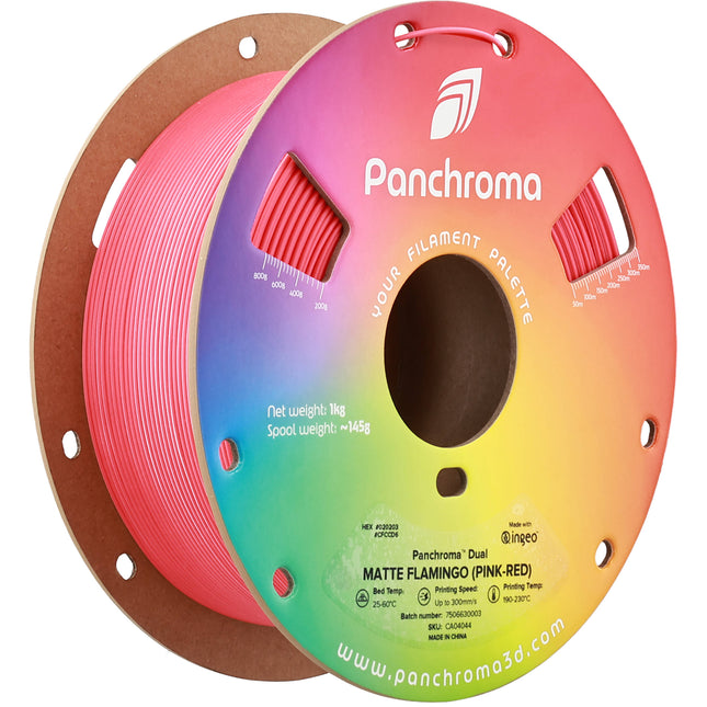 Polymaker Panchroma Filamento PLA Dual Mate 1kg 1.75mm Rosa Rojo