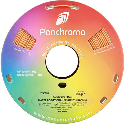 Polymaker Panchroma Filamento PLA Dual Mate 1kg 1.75mm Gris Naranja
