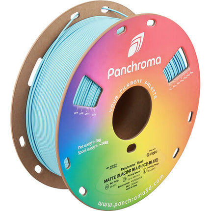 Polymaker Panchroma Filamento PLA Doble Color Dual Matte 1.75mm 1kg Azul y Azul Hielo