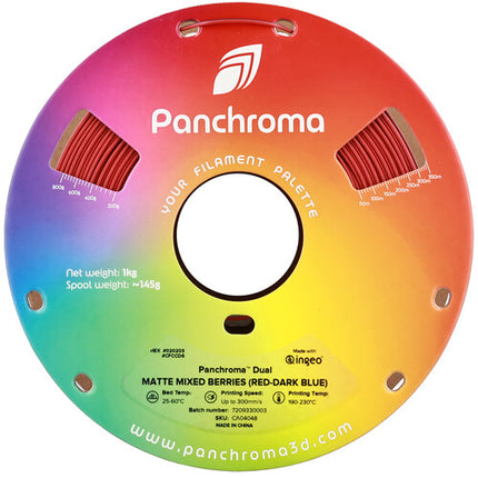 Polymaker Panchroma Filamento PLA Dual Matte 1kg Diámetro 1.75mm Rojo Azul