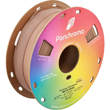 Polymaker Panchroma Gradient Matte PLA Filamento 1kg 1.75mm Madera Marrón