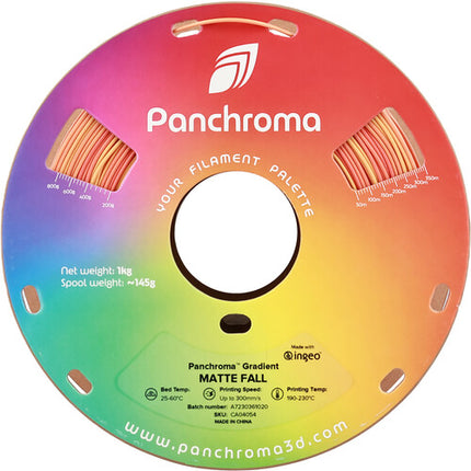 Polymaker Panchroma Gradient Matte Filamento PLA 1kg 1.75mm 300mm/s Fall Orange