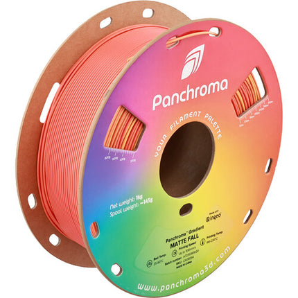 Polymaker Panchroma Gradient Matte Filamento PLA 1kg 1.75mm 300mm/s Fall Orange