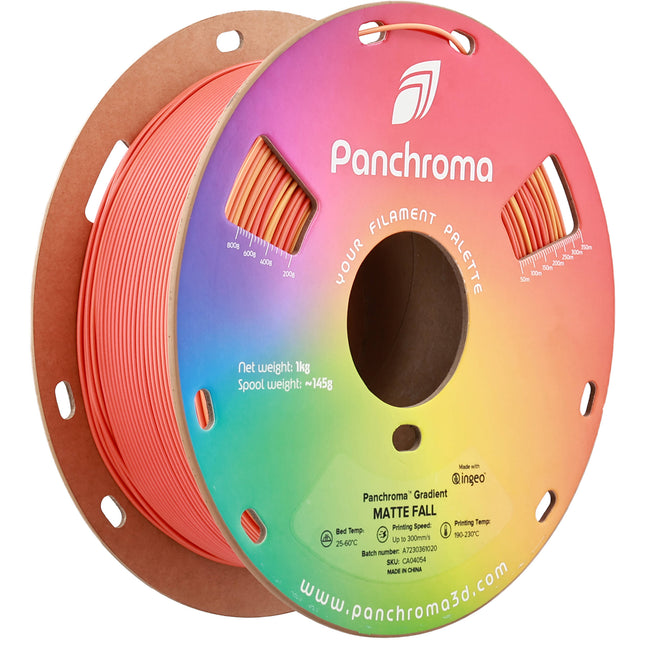 Polymaker Panchroma Gradient Matte Filamento PLA 1kg 1.75mm 300mm/s Fall Orange