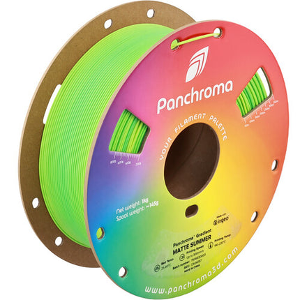 Polymaker Panchroma Gradient Matte PLA Filamento 1kg Diámetro 1.75mm Temperatura 374-446°F Verde Verano
