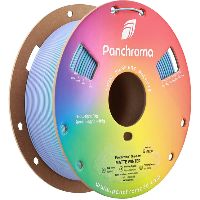 Polymaker Panchroma Gradient Matte Filamento PLA 1kg 1.75mm Azul Invierno