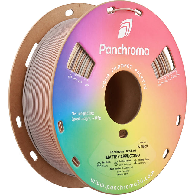 Polymaker Panchroma Gradient Matte PLA Filamento 1kg 1.75mm Cappuccino White