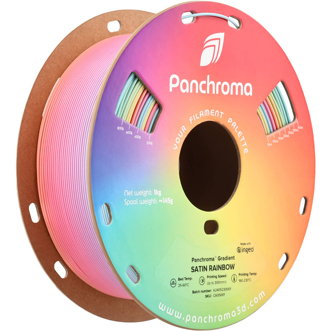 Polymaker Panchroma Gradient Satin Filamento PLA 1.75mm 374-446°F