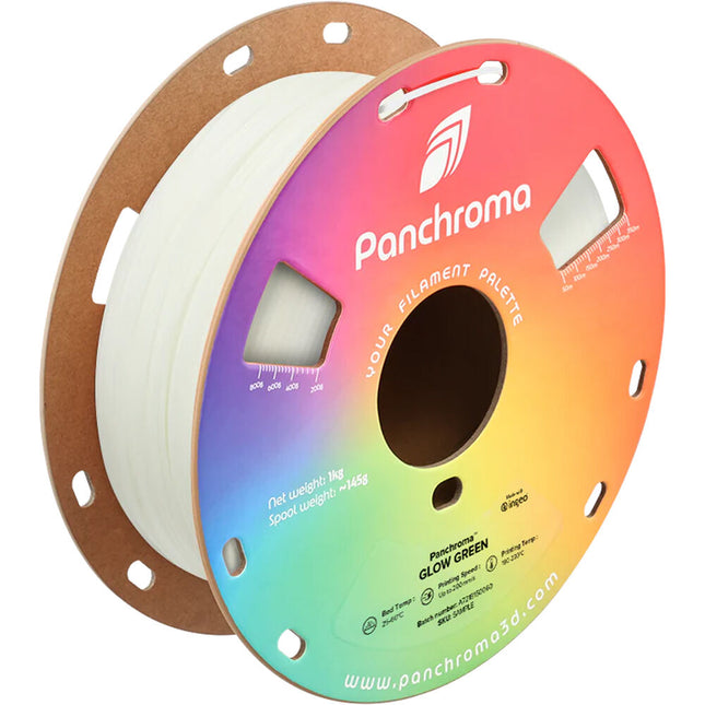 Polymaker Panchroma Glow Filamento PLA Verde 1kg 1.75mm 374-446°F