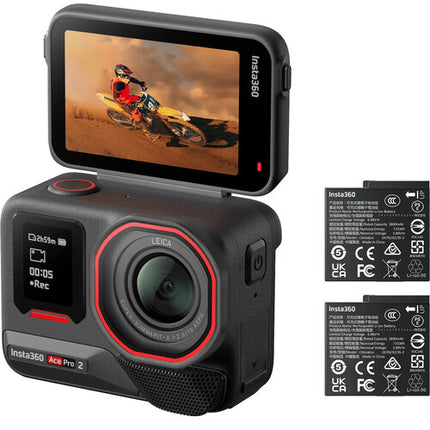 Insta360 Ace Pro 2 Cámara de Acción 8K 157° Gran Angular 2 Baterías