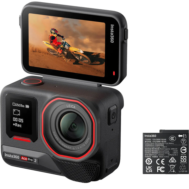 Insta360 Ace Pro 2 Cámara de Acción 8K30 Sensor 1/1.3" Bundle estándar